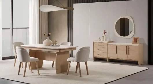 Product img 2, Hazal Ahşap Ayaklı Yemek Odası Takımı